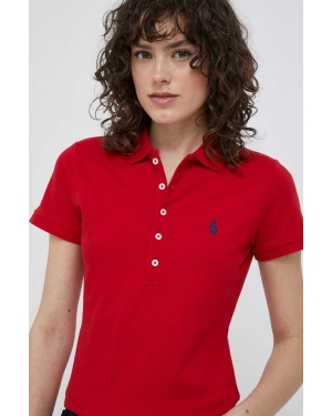 Polo Ralph Lauren polo damski kolor czerwony