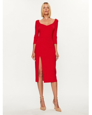 Rinascimento Sukienka koktajlowa CFC0114860003 Czerwony Slim Fit
