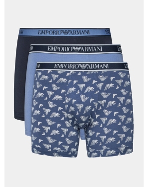 Emporio Armani Underwear Komplet 3 par bokserek 111473 3F717 04937 Niebieski