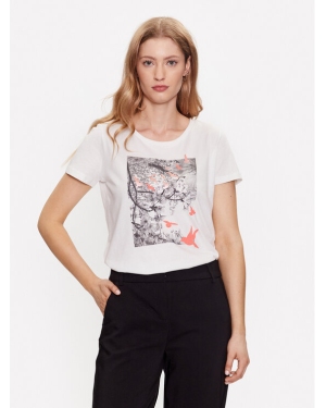 Fransa T-Shirt 20611872 Biały Regular Fit