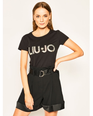 Liu Jo Beachwear T-Shirt VA0172 J5003 Czarny Slim Fit