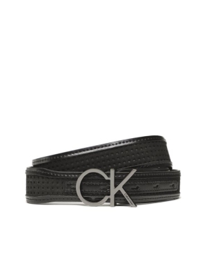 Calvin Klein Pasek Damski Re-Lock Insert 3 Cm Perf Belt K60K610497 Czarny