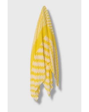 Tommy Hilfiger szal damski kolor żółty wzorzysty