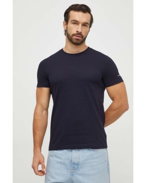 Tommy Hilfiger t-shirt bawełniany męski kolor granatowy gładki
