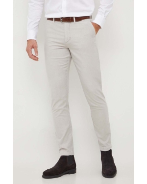 Tommy Hilfiger spodnie męskie kolor szary w fasonie chinos