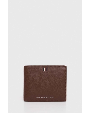 Tommy Hilfiger portfel skórzany męski kolor brązowy