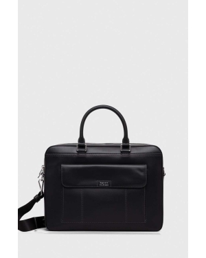 Tommy Hilfiger torba na laptopa skórzana kolor czarny