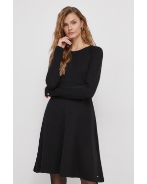 Tommy Hilfiger sukienka kolor czarny mini rozkloszowana