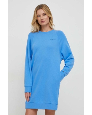 Tommy Hilfiger sukienka kolor niebieski mini oversize