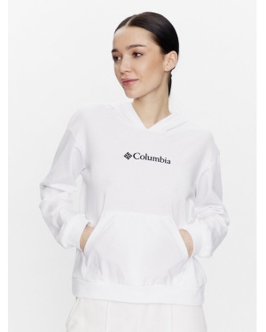 Columbia Bluza Logo 2032871 Biały Regular Fit