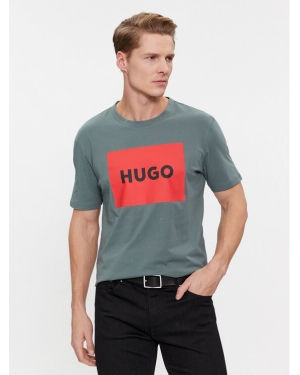 Hugo T-Shirt Dulive222 50467952 Zielony Regular Fit