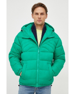 United Colors of Benetton kurtka męska kolor zielony zimowa oversize