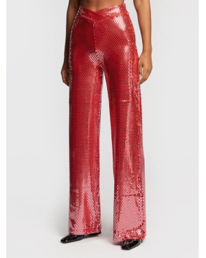 ROTATE Spodnie materiałowe Briella RT1610 Czerwony Regular Fit