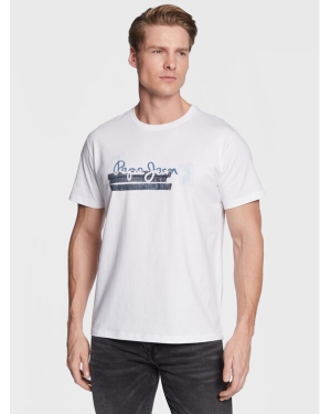 Pepe Jeans T-Shirt Rafa PM508673 Biały Regular Fit