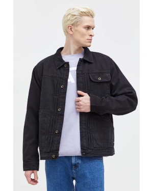 Vans kurtka jeansowa męska kolor czarny przejściowa