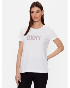 DKNY T-Shirt P9BH9AHQ Biały Regular Fit