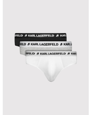 KARL LAGERFELD Komplet 3 par slipów Logo 211M2103 Kolorowy