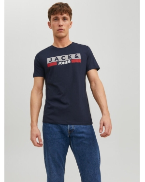 Jack&Jones T-Shirt Corp Logo 12151955 Granatowy Regular Fit