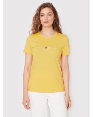 Tommy Hilfiger T-Shirt WW0WW28681 Żółty Slim Fit
