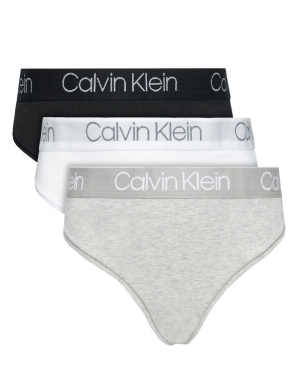 Calvin Klein Underwear Komplet 3 par stringów 000QD3757E Kolorowy