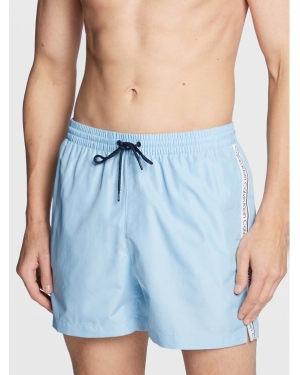 Calvin Klein Swimwear Szorty kąpielowe KM0KM00789 Niebieski Regular Fit