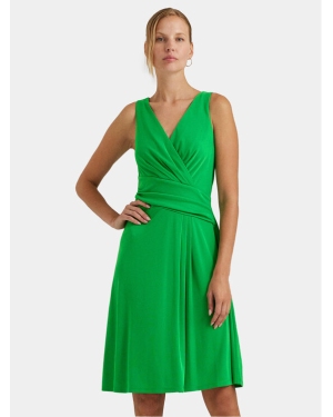 Lauren Ralph Lauren Sukienka koktajlowa 250865006017 Zielony Regular Fit