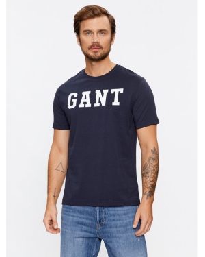 Gant T-Shirt Md. Gant Ss 2003213 Granatowy Regular Fit
