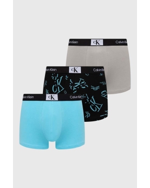 Calvin Klein Underwear bokserki 3-pack męskie kolor turkusowy