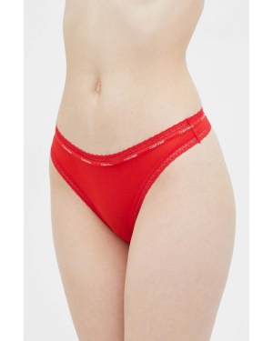 Calvin Klein Underwear stringi kolor czerwony