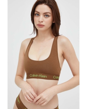 Calvin Klein Underwear biustonosz kolor brązowy gładki