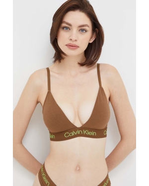 Calvin Klein Underwear biustonosz kolor brązowy gładki