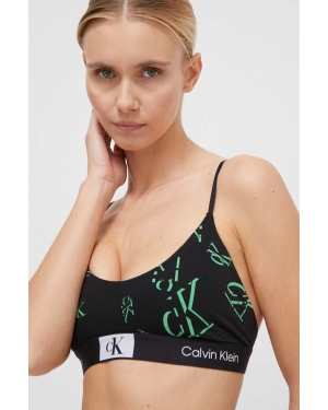Calvin Klein Underwear biustonosz kolor czarny wzorzysty