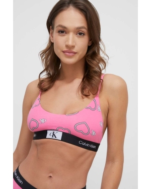 Calvin Klein Underwear biustonosz kolor różowy wzorzysty