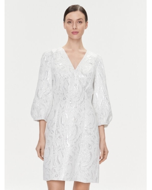 Bruuns Bazaar Sukienka koktajlowa Macluar BBW3661 Biały Regular Fit