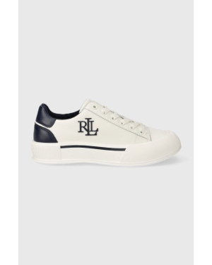 Lauren Ralph Lauren sneakersy skórzane Daisie kolor biały 802875887001