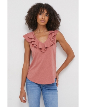 Lauren Ralph Lauren t-shirt bawełniany damski kolor różowy