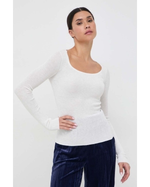 Marella sweter damski kolor biały lekki