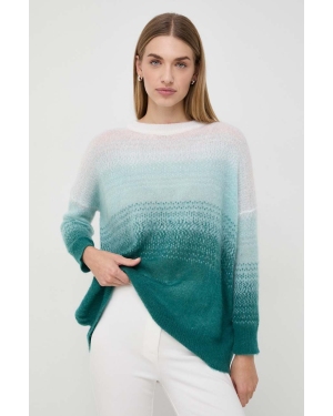 Marella sweter damski kolor turkusowy