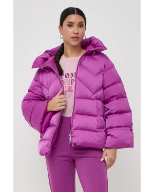 Marella kurtka puchowa damska kolor różowy zimowa