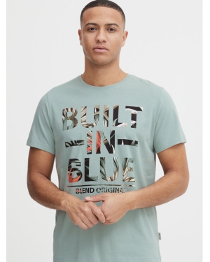Blend T-Shirt 20715039 Zielony Regular Fit