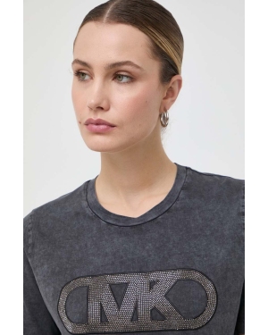 MICHAEL Michael Kors t-shirt bawełniany damski kolor szary