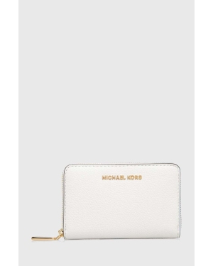 MICHAEL Michael Kors portfel skórzany damski kolor biały