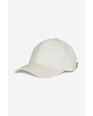 Rains czapka z daszkiem Cap 13600 kolor beżowy gładka 13600.FOSSIL