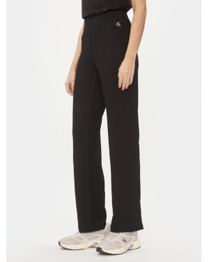 Calvin Klein Jeans Spodnie materiałowe J20J222685 Czarny Straight Fit