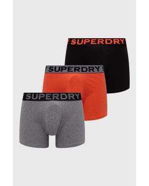Superdry bokserki 3-pack męskie kolor czarny