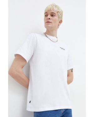 Superdry t-shirt bawełniany męski kolor biały z nadrukiem