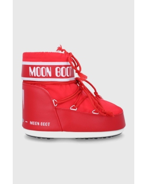 Moon Boot Śniegowce Classic Low 2 kolor czerwony