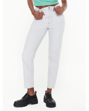 Calvin Klein Jeans Jeansy J20J220859 Biały Mom Fit