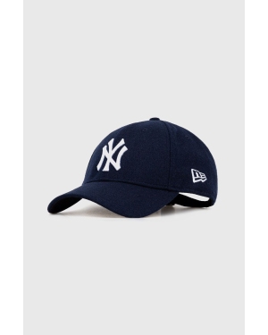 New Era czapka z daszkiem wełniana kolor granatowy z aplikacją NEW YORK YANKEES