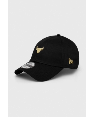 New Era czapka z daszkiem kolor czarny z aplikacją CHICAGO BULLS